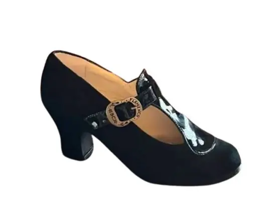 Zapato Flamenco Hebilla Regia Begoña Cervera | FlamencoExport